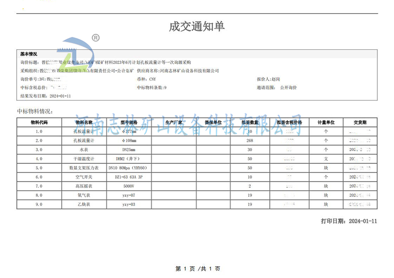 旋转型孔板流量计